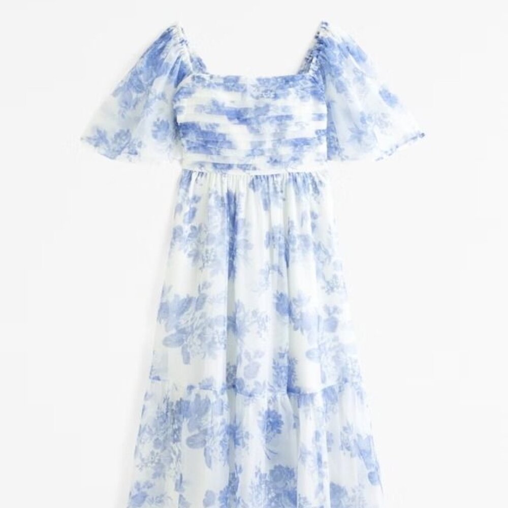 Abercrombie & Fitch Emerson Angel Floral Midi Dress